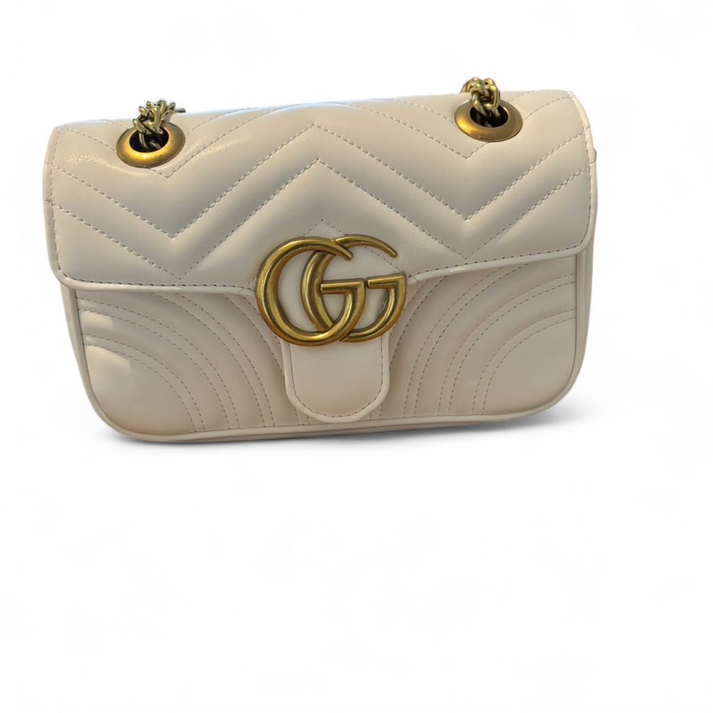 Elegant Cream Designer Shoulder Bag